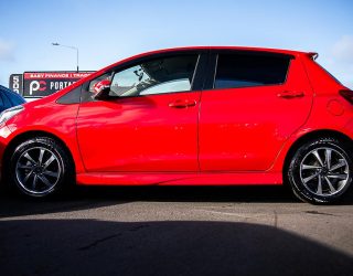 2015 Toyota Vitz F Model, Low KMS, Body kit I stop Wheel mags image 289006